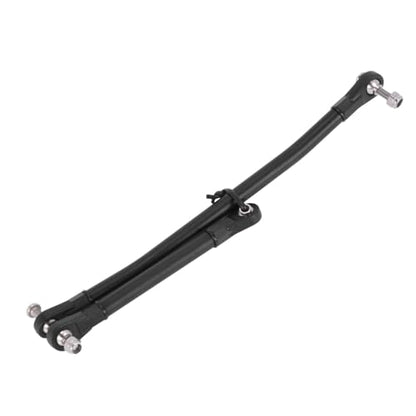 1/10 RC Crawler Aluminum Portal Front and Rear Axle Set for Axial SCX10 II 90046 90047 AR44 – CNC Alloy Axles with Steering Link Upgrade Parts for SCX10 Trucks (Black Front Axle) - color: Black Front Axle
