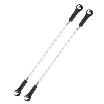 MECCANIXITY 2Pcs Adjustable Turnbuckles Camber Link 154-164mm Turnbuckle | Rod Steering Servo Linkage, with M3 Ball Head Rod Ends, for RC Car Replace Parts - size: 154-164mm