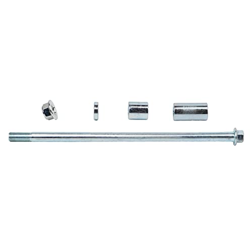 Mokuo 12mm 270mm Front Rear Axle with Bushing 5mm 22mm 38mm Fit for Pit Dirt Bike Moped Scooter QUAD ATV Mini Bike Parts - size: 12-270