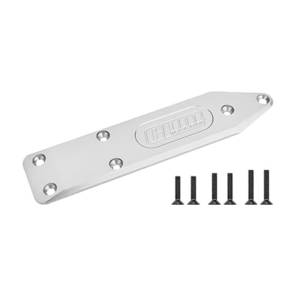 Aluminum 7075-T6 Alloy Front and Rear Chassis Brace for Arrma 1:8 Notorious 6S V6 / Outcast 6S Stunt Truck Upgrades - Silver