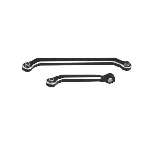 Hobby Details Aluminum Rear Axle Gear Box Skid Link Wheel Upgrade Set for 1/30 Axial SCX30 Jeep Wrangler RC Cars, Black and Gold (Steering Link) - color: Steering Link