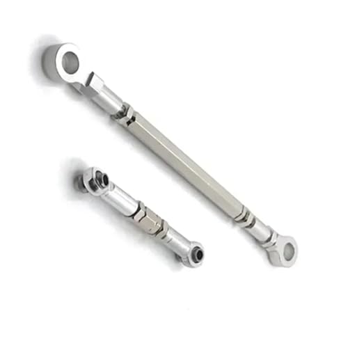 Rc Upgrade Spare For HB For Toys ZP1001 ZP1002 ZP1003 ZP1004 1/10 Metal Steering Rod Servo Link RC Crawler Car Upgrade Parts(Silver) - color: Silver