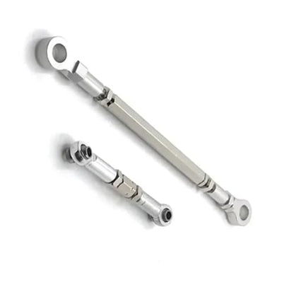 Rc Upgrade Spare For HB For Toys ZP1001 ZP1002 ZP1003 ZP1004 1/10 Metal Steering Rod Servo Link RC Crawler Car Upgrade Parts(Silver) - color: Silver