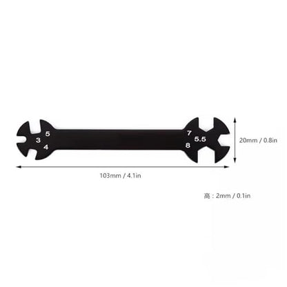 For Turnbuckle Screws With Nuts 1Pcs 6 In 1 Wrench Tool Remote Control Tools 3/4/5/5.5/7/8mm Multifunctional RC Car Toy Parts Models