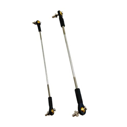 2PCS RC Toy Push Rod Adjustable Tie Rods Ball Head Joint Servo Linkage Link Rod for RC Airplane Helicopter Car Boat DIY Model Toy Parts (M2x100mm/M3x100mm) - style: M2x100mm/M3x100mm