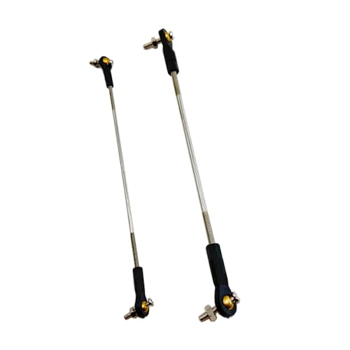 2PCS RC Toy Push Rod Adjustable Tie Rods Ball Head Joint Servo Linkage Link Rod for RC Airplane Helicopter Car Boat DIY Model Toy Parts (M2x100mm/M3x100mm) - style: M2x100mm/M3x100mm