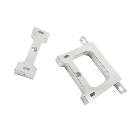 RC Repair Parts Compatible with WPL B14 B24 B16 B36 C14 C24 1/16 RC Car Truck Accessories Metal Beam with Rear Bumper with Tow Hook Upgrade Parts