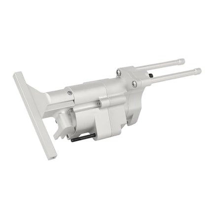 All Metal Gearbox Transmission Case with Gear Set Connector Post Rod for Axial SCX10 Pro 1/10 RC Crawler Upgrade Parts (Silver) - color: Silver