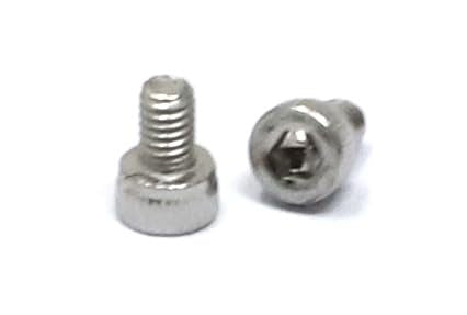 iexcell 100 Pcs M2.5 x 4mm Thread Pitch 0.45 mm Stainless Steel 304 Hex Socket Head Cap Screws Bolts Kit - size: M2.5 x 4mm