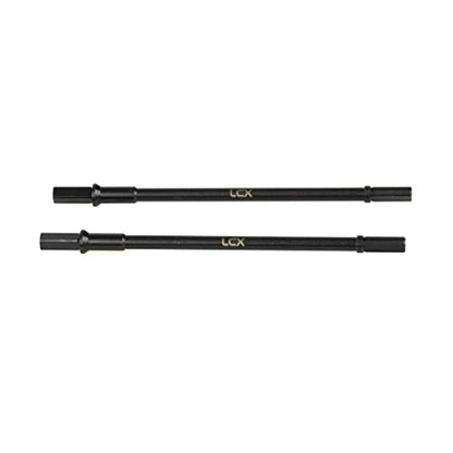 LCX Racing 1/10th RC Crawler Car Hard Steel Rear Axle Drive Shaft Dogbone Straight Shaft for RC Car Axial Capra Unlimited Trail Buggy UTB10, Upgrades Parts Accessories