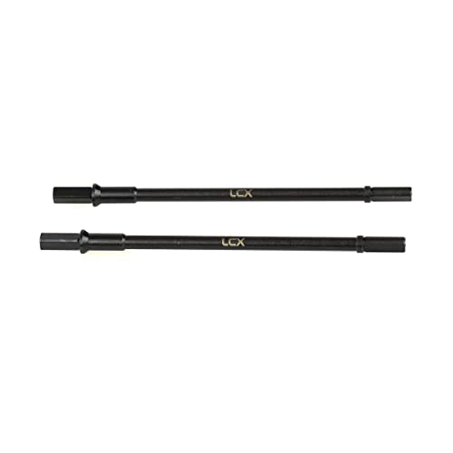 LCX Racing 1/10th RC Crawler Car Hard Steel Rear Axle Drive Shaft Dogbone Straight Shaft for RC Car Axial Capra Unlimited Trail Buggy UTB10, Upgrades Parts Accessories