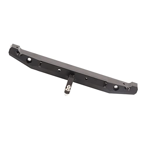 RC Crawler Rear Bumper, Metal RC Bumper, RC Rear Bumper with Lights and Tow Hook for Axial SCX10II 90046 Remote Control Car