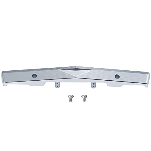 Aluminum RC Front Bumper for Axial SCX24 AXI00001 T1/T2 C10 1/24th RC Crawler Truck Car (Silver) - color: Silver