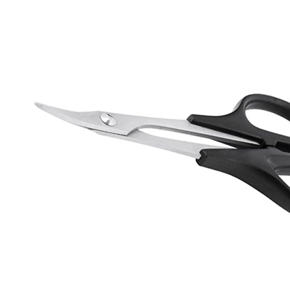 RC Body Reamer 0-14mm Hole Puncher w/Sleeve and Curved Scissors & Straight Scissors Set RC Car Body Mounting for RC Car Truck Bodyshell Repair Tools (Black) - color: Black