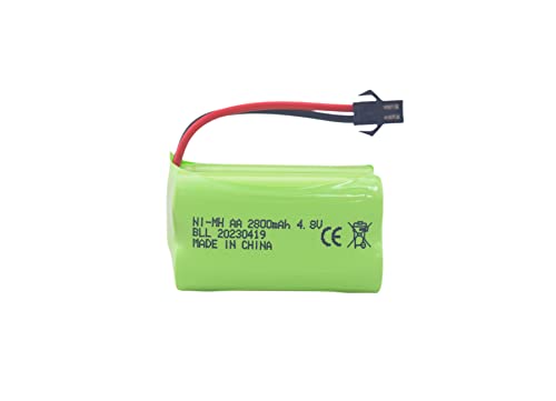 AA 4.8V 2800mah SM-2P Plug Rechargeable Battery with USB Charging Cable for Electric Toys Robot RC Boat 1/28 Stunt RC car C128 1/28 NB2801 NB2802 NB2803 Double-Sided Tumbling Spin Stunt Car