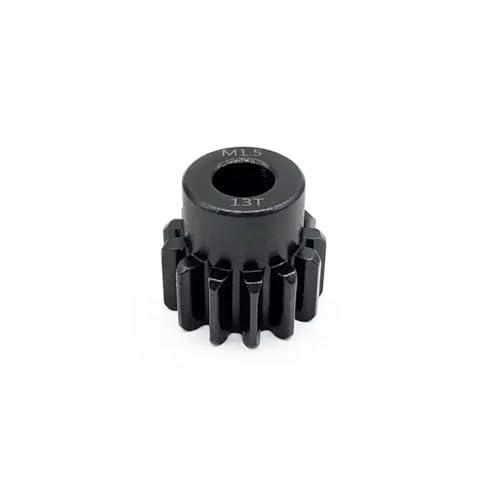 Compatible with 5687 4985 Series 1/5 1/6 RC Car Upgrade Parts 1 Pcs M1.5 8mm 11T-14T 15-17T 18T-20T 21T-30T Metal Pinion Motor Gear RC Assortment(13t) - size: 13t