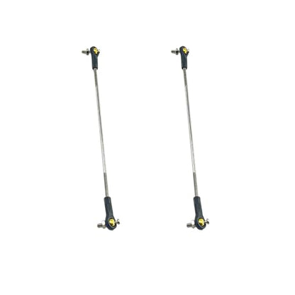 2PCS RC Toy Push Rod Adjustable Tie Rods Ball Head Joint Servo Linkage Link Rod for RC Airplane Helicopter Car Boat DIY Model Toy Parts (M2x100mm) - style: M2x100mm