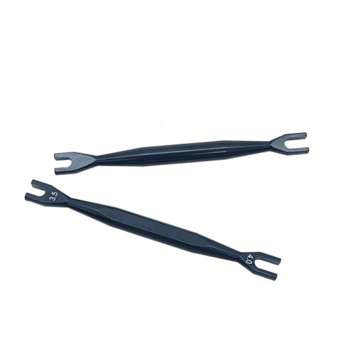 Rc Repair Tools for Universal Parts RC Car 4mm 3.5mm Aluminum Turnbuckle Turner Wrench 4.1mm Head Cover for Rc Car 7075 Material(2PCS Black) - size: 2PCS black