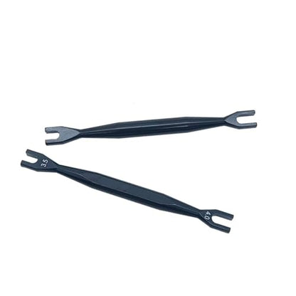 Rc Repair Tools for Universal Parts RC Car 4mm 3.5mm Aluminum Turnbuckle Turner Wrench 4.1mm Head Cover for Rc Car 7075 Material(2PCS Black) - size: 2PCS black