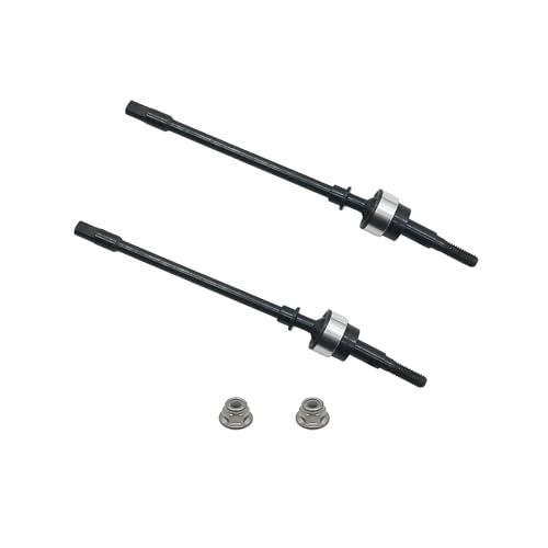 RCAWD Front Drive Shafts CVD Axial 1/10 SCX10 SCX0042 | Heavy-duty steel construction eliminates bind and withstands extreme torque on steep trail inclines without snapping.