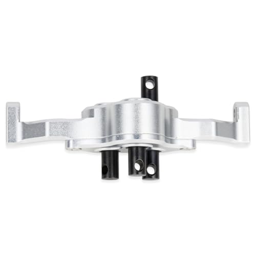 Aluminum Transfer Case Gearbox 70mm Width Underdrive 30% for 1/10 RC Crawler Cheater Rigs LCG Chassis Build DIY Upgrade Parts (Silver) - color: Silver
