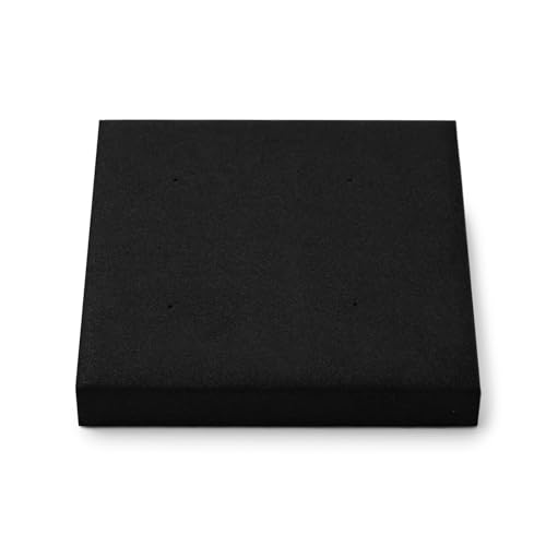 Oirlv Black Microfiber Jewelry Necklace Display Stand | Black Microfiber Display Bust, 5.51"X5.51"X0.79", Soft Protective Surface, Best for Bracelets - style: P13717