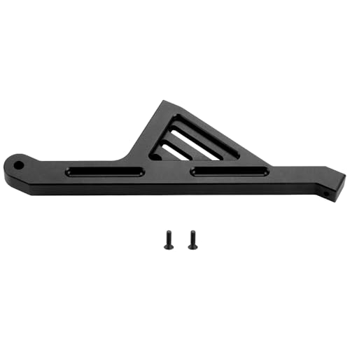 MOHERO Aluminum Alloy RC Rear Chassis Brace for 1/5 LOSI 5IVE-T 2.0 RC Truck Upgrade Part (Black) - color: Black - Rear