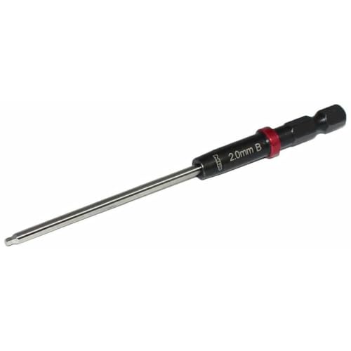 MIP Metric Ball End RC 1/4" Hex Bit 9240S 2.0mm – Hex Head Allen Wrench Drill Tools Tool Bits for Screwdrivers, Electric Screwguns, and Power Drills For RC Cars - Made in USA - size: 2.0mm - Ball End Hex