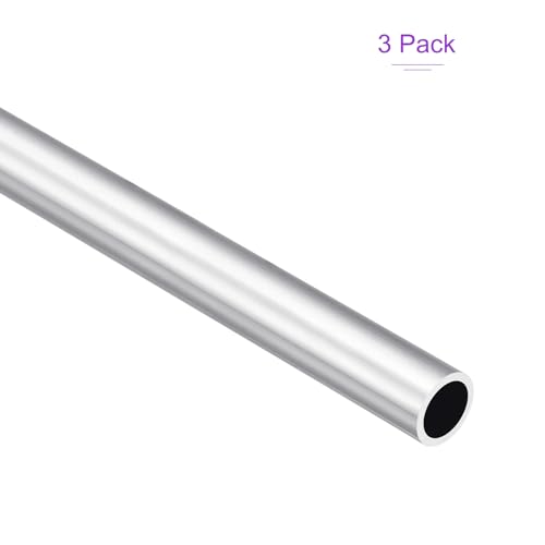 DMiotech 3Pack (14mm OD x 11mm ID) 6063 Aluminum Round Tube 300mm Length Industry Metal Tubing for Machinery Frame Construction DIY Projects - size: 14mm x 11mm x 300mm
