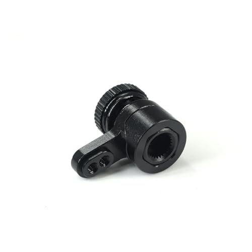 25T Servo Arm for ARRMA 1/18 Granite Grom/1/18 Typhon GROM/1/18 Mini LMT 4X4/1/18 UTB18 Capra Upgrade Parts (Black) - color: Black