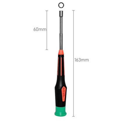 Precision 4.5mm Metric Hex Nut Driver Socket Wrench Screwdriver with 60mm Cr-V Steel Round Shaft for RC Car Repair Tool