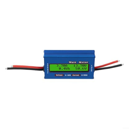 DC Power Analyzer 100A Solar Meter for Battery Test - LCD Display Energy Monitor 4-60V