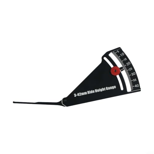 RC Car Ride Height Gauge 3-42mm Aluminum Setup Tool for Camber Toe in Alignment on Road Off Road Trucks Buggies