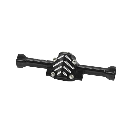 Hobby Details Aluminum Rear Axle Gear Box Skid Link Wheel Upgrade Set for 1/30 Axial SCX30 Jeep Wrangler RC Cars, Black and Gold (Rear Axle) - color: Rear Axle