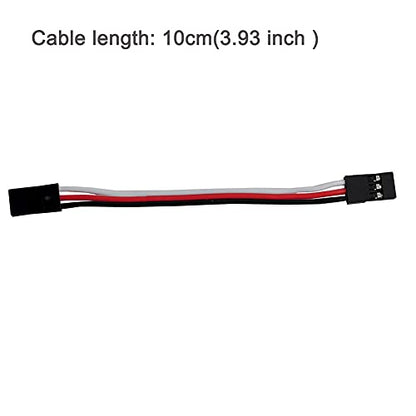 10pcs 3.93inch Male to Male JR Plug Servo Extension Lead 3Pin 100mm Servo Extension Cable for RC Plane Car
