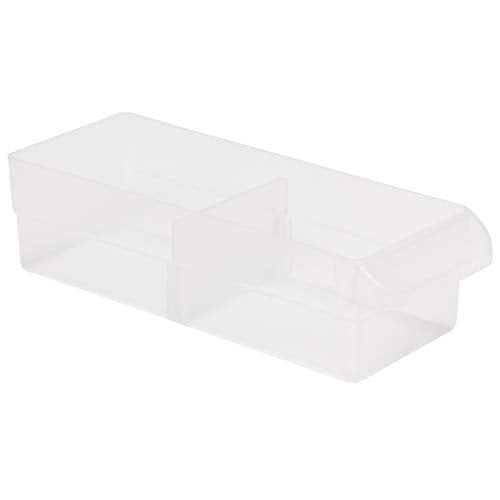 Akro-Mils 40716 Plastic Width Dividers for Small Drawers in Plastic Cabinets, Custom Storage Inserts for Teacher Toolbox, Small Parts Organizer, Screw Organizer and More, 16-Pack, Clear