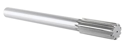 Accusize Industrial Tools 1-1/8'' H.S.S. M2 Straight Shank Straight Flute Chucking Reamer, Flute Length 2-7/8'', Oal 11'', 10 Flute, 5015-0305 | 1-1/8" HSS M2 Straight Shank Straight Flute Chucking Reamer, Flt Len 2-7/8", OAL 11", Right Hand Cut, 10 Flute