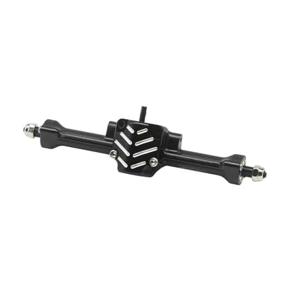 Aluminum Front/Rear Axle with Brass Kunckles/Steering Link/Gear/Bearing/CVD Whole Set for SCX30 Cars Upgrade Parts BK: Black R: Red (Black) - color: Black