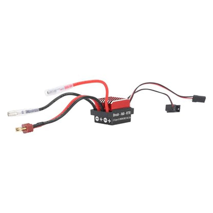 Keenso ESC Upgraded 320A Two Way Brushed ESC with Brake for 1/10 RC Cars Plastic Aluminum Alloy for Axial SCX10 Remote Control Vehicles