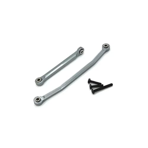 Compatible with FMS for FCX24 1/24 Rc Model Crawler Car Truck for Buggy Upgrade Parts Metal Steering Rods Steering Linkage Tie Link Kit Linkage - color: Gray