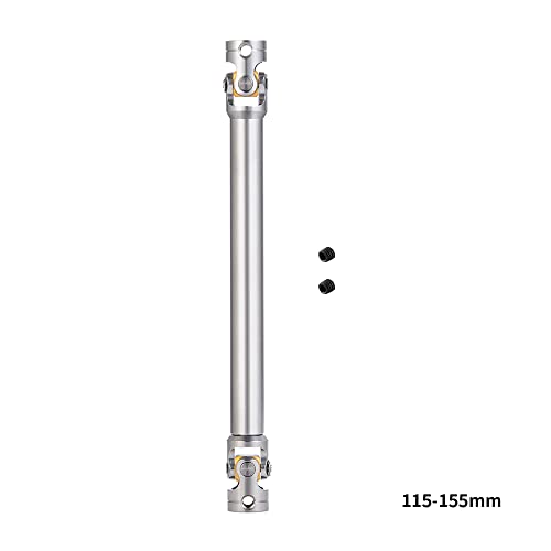 RC-Hub 1Pcs RC Driveshafts Metal Drive Shaft 45-50/47-57/55-67/60-80mm for 1:14 Tamiya Trailer Tractor Truck RC Crawler Car (115-155mm) - size: 115-155mm