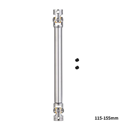 RC-Hub 1Pcs RC Driveshafts Metal Drive Shaft 45-50/47-57/55-67/60-80mm for 1:14 Tamiya Trailer Tractor Truck RC Crawler Car (115-155mm) - size: 115-155mm