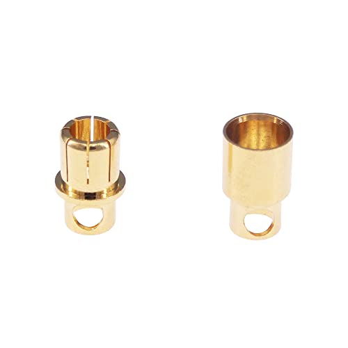 6pairs 8.0mm Gold Plated Male and Female Bullet Banana Connectors Plugs for DIY RC Battery ESC Motor(C168-6)
