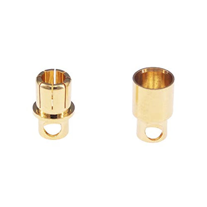 6pairs 8.0mm Gold Plated Male and Female Bullet Banana Connectors Plugs for DIY RC Battery ESC Motor(C168-6)