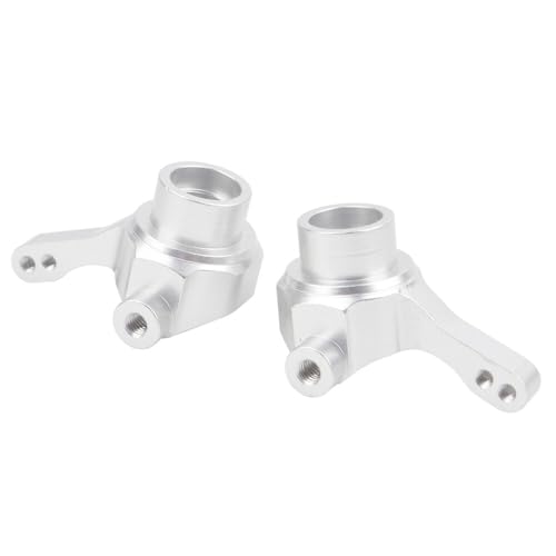 Front Steering Cup for Tamiya TT02B TT02BR TT-02B MS DF02 1/10 RC Car Aluminum Front Steering Knuckles Carrier Blocks (Silver) - color: Silver