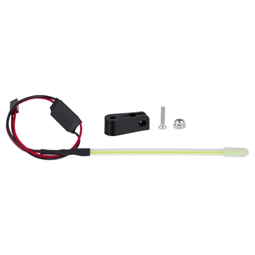 1/10 RC Car Light,LED Light Bar, Taillight,Flexible Strip Tube Whip Light,Antenna Lights for 1/8 Tamiya Losi HPI Rustler Axial TRX4 SCX10 Car Truck Crawler Upgrade Parts (Green) - color: Green