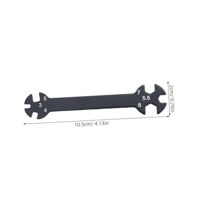 6-in-1 RC Wrench Tool for Turnbuckles Multifunctional Black Rod Wrench for RC Cars Sturdy Repair Tool Adjustable Features for Hobbyists