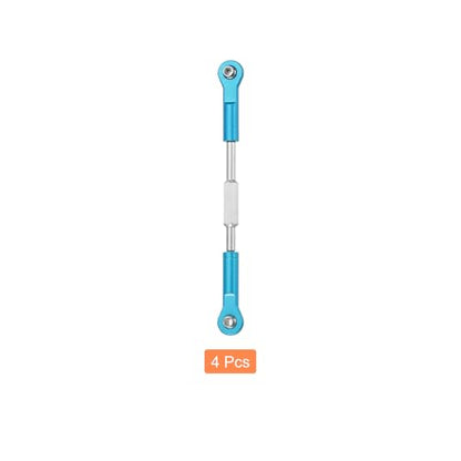 MECCANIXITY 4 Pcs Steering Servo Turnbuckle Rod RC Aluminum Alloy Linkages for HSP 1/10 94123 On-Road RC Car (Blue, 96mm) - color: Blue, size: 96mm