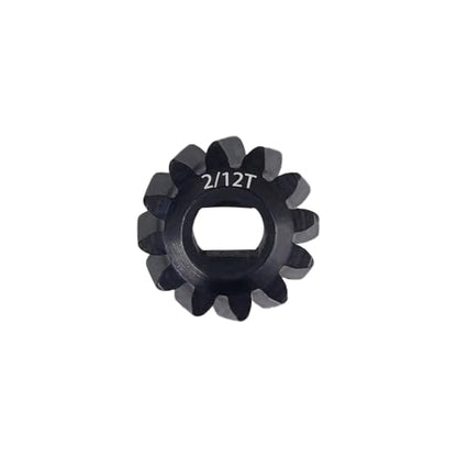 DJX 2/12T Axle Worm Gear Upgrades Part for 1/30 Axial SCX30 Jeep Wrangler JLU Bronco (12T) - size: 2/12T