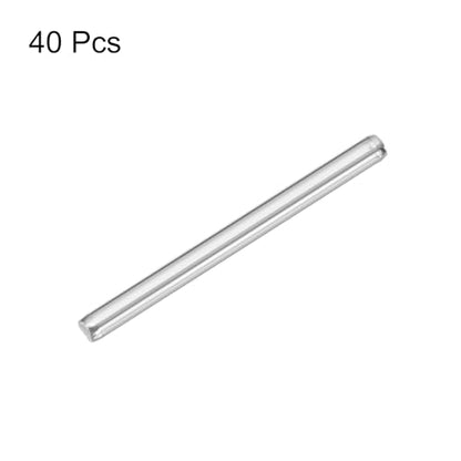 MECCANIXITY 40pcs 2mmx25mm Toys Shaft Round Rod Axles Drive Shaft for DIY RC Car Truck Boat Helicopter Model Part, Silver - size: 2mmx25mm